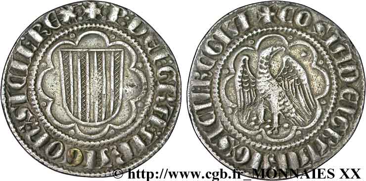 SICILE - ROYAUME DE SICILE - PIERRE III D ARAGON, I DE SICILE ET CONSTANCE Pierreale c. 1282-1285 Messine TTB+