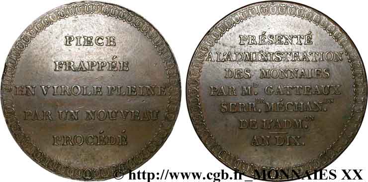 Module de 5 francs par Gatteaux 1802  VG.971  TTB 