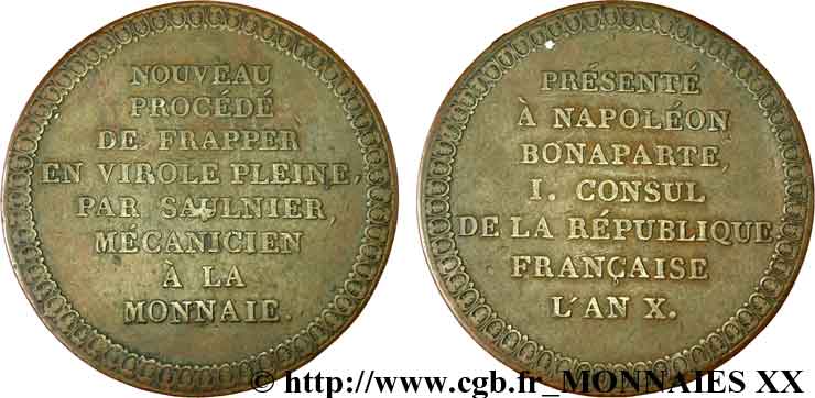 Module de 5 francs par Saulnier 1802  VG.973  TTB 