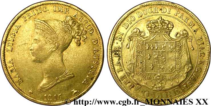 40 lires or 1815 Milan VG.2385  TTB 