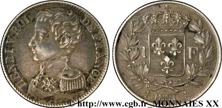 1 franc 1831  VG.2705  EBC 