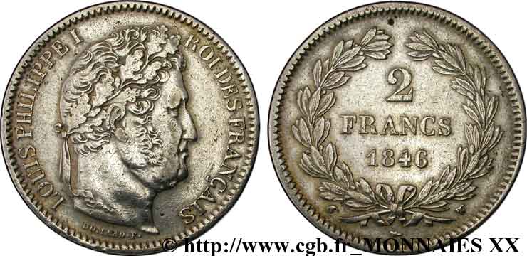 2 francs Louis-Philippe 1846 Lille F.260/111 MBC 
