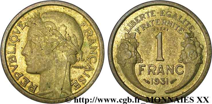 Essai de 1 franc Morlon 1931 Paris F.219/1 SPL 