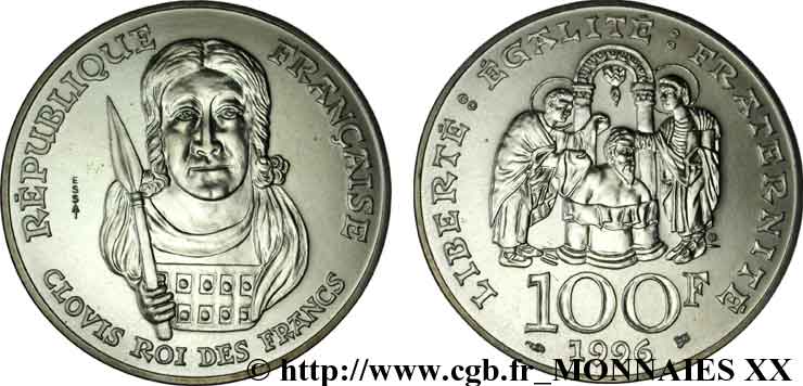 Essai de 100 francs Clovis 1996 Pessac F.464/1 FDC 