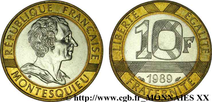 10 francs Montesquieu 1989 Pessac F.376/2 MS 