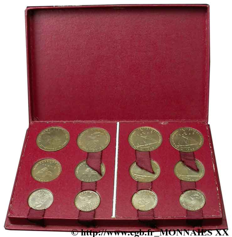 UNIóN FRANCESA - CUARTA REPúBLICA Boîte de 12 essais des colonies françaises 1948 Monnaie de Paris FDC 