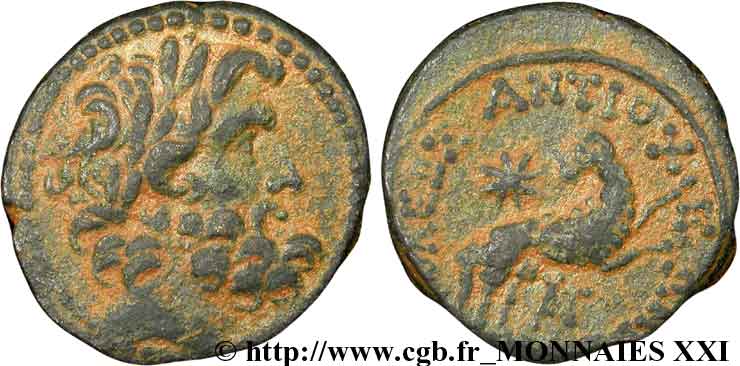 SYRIA, SELEUCIA und PIERIA - ANTIOCHIA - AUGUSTUS Bronze, (MB, Æ 21) fVZ