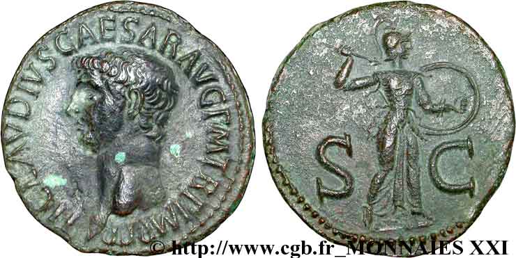 CLAUDIUS As, (MB, Æ 30) fVZ