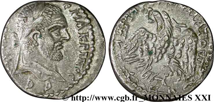 MACRIN Tétradrachme syro-phénicien SUP