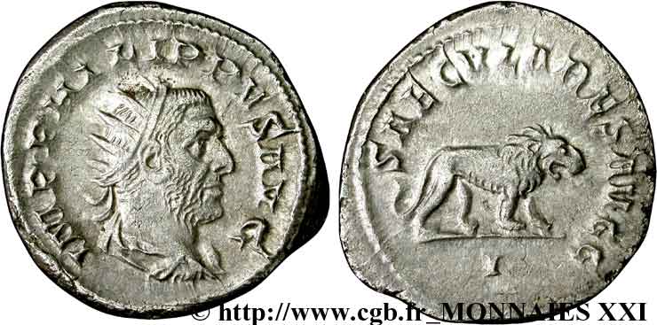PHILIPPUS I. ARABS Antoninien de poids lourd VZ