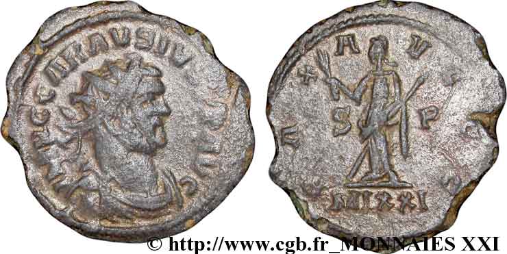 CARAUSIUS for DIOCLETIAN and MAXIMIAN HERCULIUS Aurelianus XF