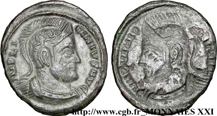 LICINIUS I Nummus ou centenionalis, incus AU