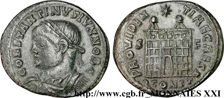 COSTANTINO II Centenionalis ou nummus AU