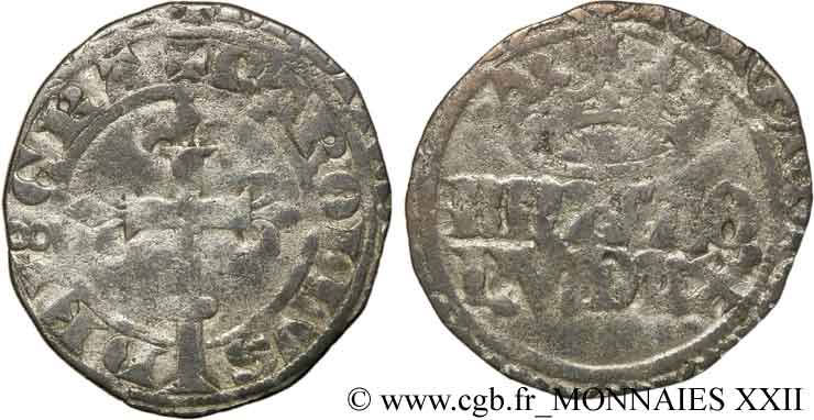 DUCHY OF BRITTANY - CHARLES OF BLOIS Gros VG