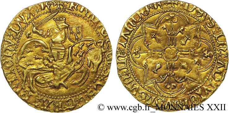 BRITTANY - DUCHY OF BRITTANY - FRANCIS I AND FRANCIS II Cavalier d or ou franc à cheval ou florin d or AU