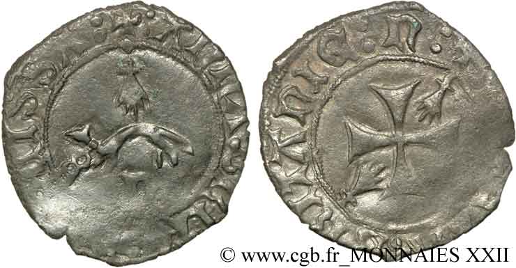 BRITTANY - DUCHY OF BRITTANY - ANNE OF BRITTANY Double denier XF