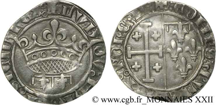 PROVENCE - COUNTY OF PROVENCE - LOUIS OF PROVENCE Gros ou sol coronat XF