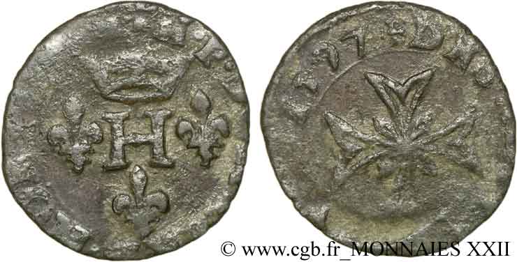 PRINCIPAUTY OF DOMBES - HENRY OF MONTPENSIER Liard VF