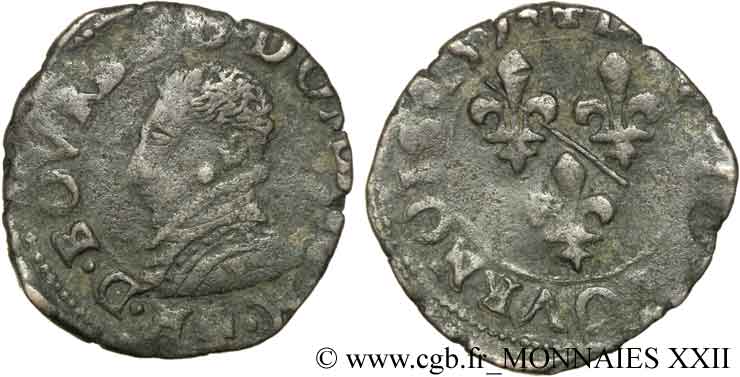 PRINCIPAUTY OF DOMBES - HENRY OF MONTPENSIER Double tournois BC
