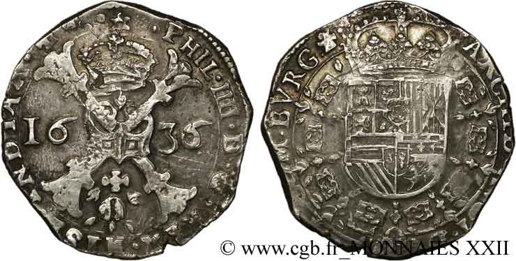 COUNTRY OF BURGUNDY - PHILIPPE IV OF SPAIN Patagon XF