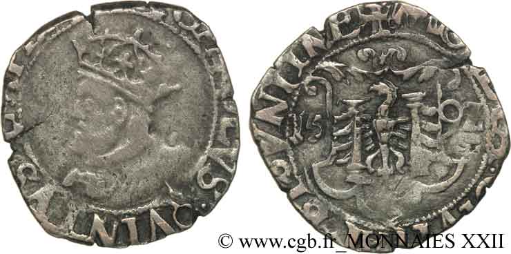 TOWN OF BESANCON - COINAGE STRUCK AT THE NAME OF CHARLES V Carolus q.MB/q.BB