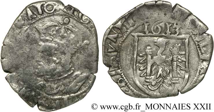 TOWN OF BESANCON - COINAGE STRUCK IN THE NAME OF CHARLES V Carolus F/VF