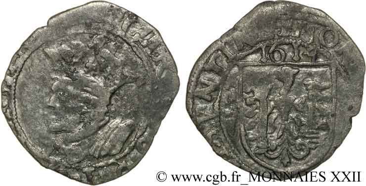 TOWN OF BESANCON - COINAGE STRUCK AT THE NAME OF CHARLES V Carolus B/q.MB