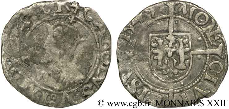 TOWN OF BESANCON - COINAGE STRUCK AT THE NAME OF CHARLES V Blanc B/MB