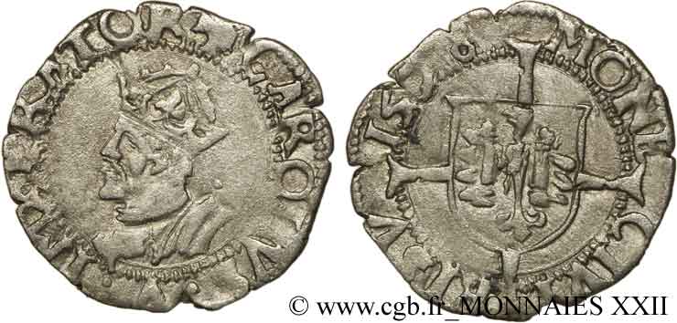 TOWN OF BESANCON - COINAGE STRUCK IN THE NAME OF CHARLES V Blanc XF
