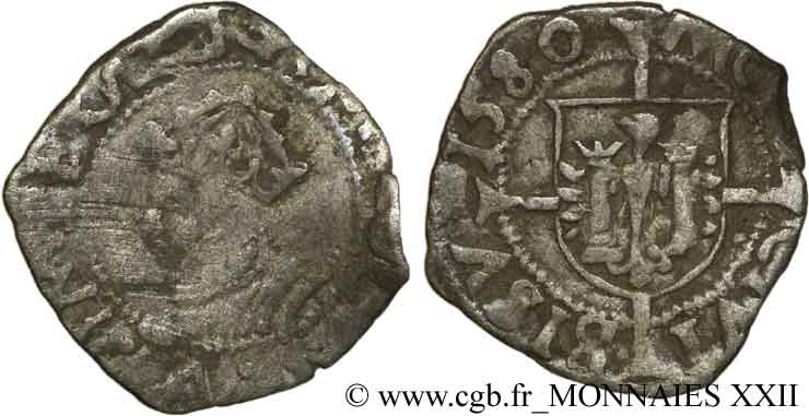 TOWN OF BESANCON - COINAGE STRUCK AT THE NAME OF CHARLES V Blanc F/XF