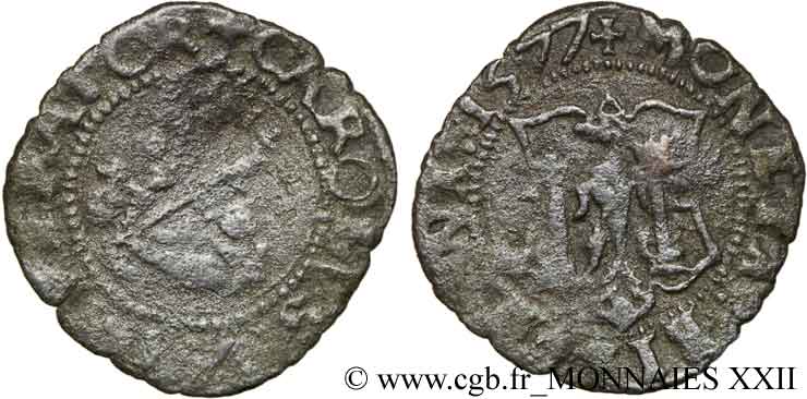TOWN OF BESANCON - COINAGE STRUCK AT THE NAME OF CHARLES V Niquet F/VF