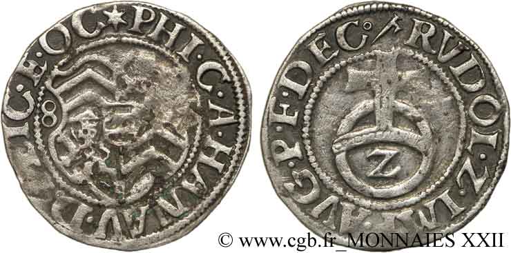 COUNTY OF HANAU-LICHTENBERG - PHILIPPE V 2 kreuzers BB