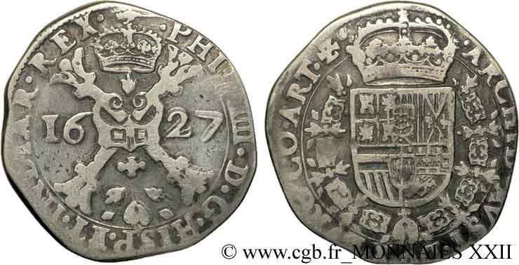 SPANISH LOW COUNTRIES - COUNTY OF ARTOIS - PHILIPPE IV OF SPAIN Patagon VF/VF