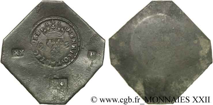 CAMBRÉSIS - SIEGE OF CAMBRAI - JEAN DE MONTLUC (lord of Balagny) French occupation Vingt patards de bronze XF