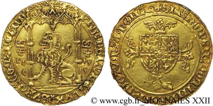 FLANDERS - COUNTY OF FLANDERS - PHILIP THE GOOD Lion d’or AU