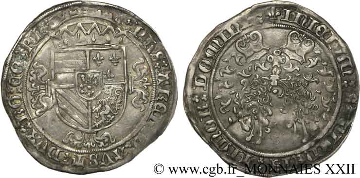 SPANISH NETHERLANDS - COUNTY OF FLANDERS - PHILIP THE HANDSOME OR THE FAIR Toison d argent XF