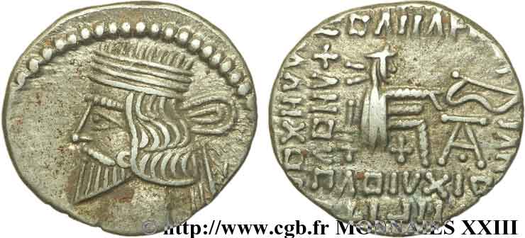 PARTIA - REINO DE PARTIA - VOLOGASO III Drachme MBC