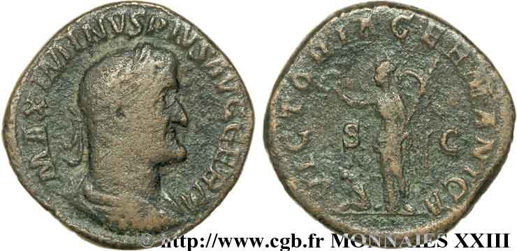 MAXIMINUS I THRAX Sesterce, (GB, Æ 31) fSS