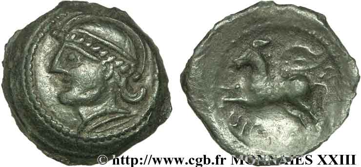 GALLIA BELGICA - SUESSIONES (Area of Soissons) Bronze CRICIRV AU/XF