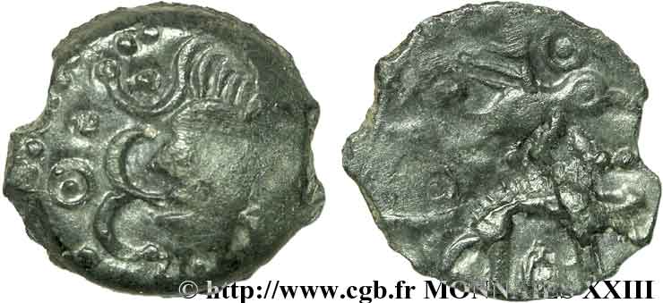 GALLIA BELGICA - MELDI (Area of Meaux) Bronze à l’aigle et au sanglier, classe III AU