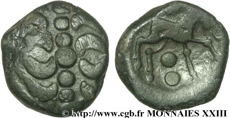 GALLIA BELGICA - NERVII (Belgica) Bronze au rameau VARTICEO XF