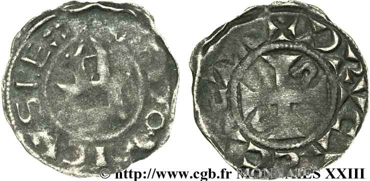 LUIS VI  THE FAT  Obole, 1er type n.d. Dreux BC/BC+