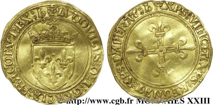 LOUIS XII  Écu d or au soleil 25/04/1498 Bourges BB