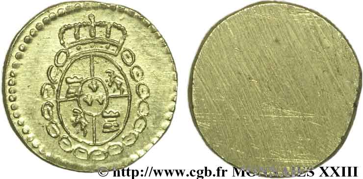 SPAIN (KINGDOM OF) - MONETARY WEIGHT - PHILIP IV OF SPAIN Poids monétaire pour la pièce d’un demi-réal n.d.  AU