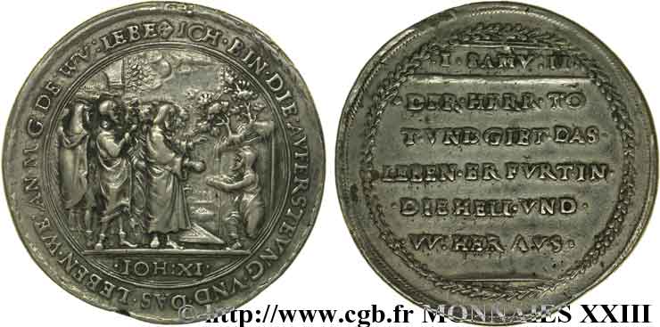 GERMANY Médaille Ar 43, la résurrection de Lazare n.d.  XF