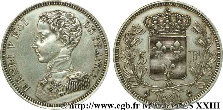 5 francs 1831  VG.2690  XF 
