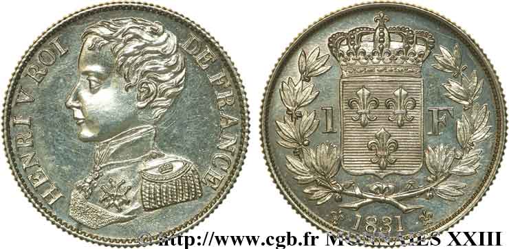 1 franc 1831  VG.2705  fST 