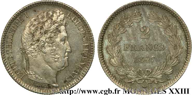 2 francs Louis-Philippe 1847 Paris F.260/112 SPL 
