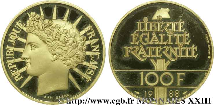 100 francs or Fraternité 1988 Pessac F.1604 2 MS 