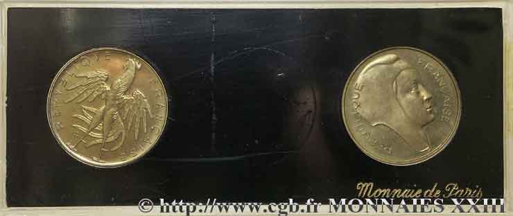 Boîte de 2 essais de 20 centimes 1961, Coeffin et Rousseau 1961 Paris  FDC 